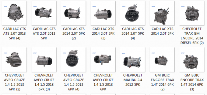 เครื่องปรับอากาศรถยนต์อัลลูมิเนียม เครื่องปรับอากาศ 6SAS14C สําหรับคาดิแลค XTS 2.0T 5PK 2013-2018 4